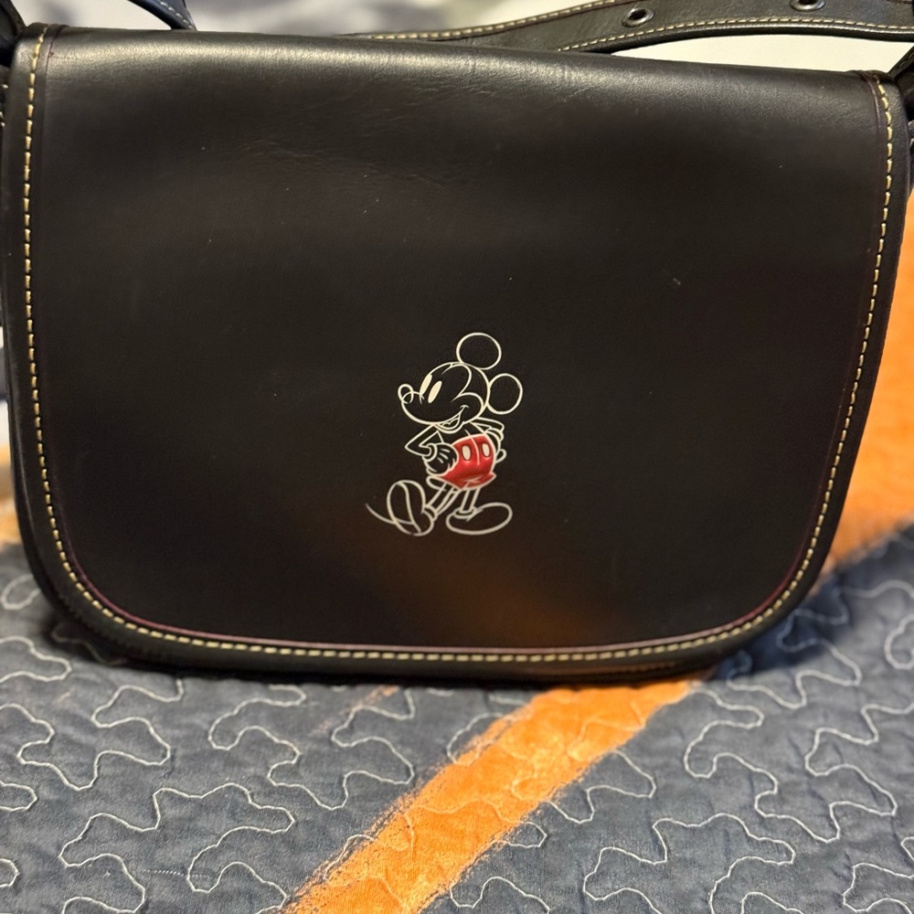 COPY - Coach Black Crossbody Bag with Mickey Mouse Design